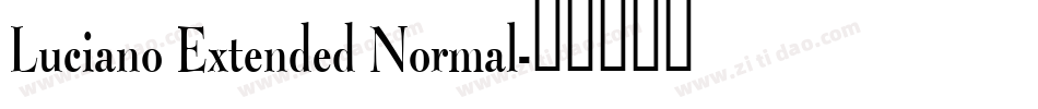 Luciano Extended Normal字体转换